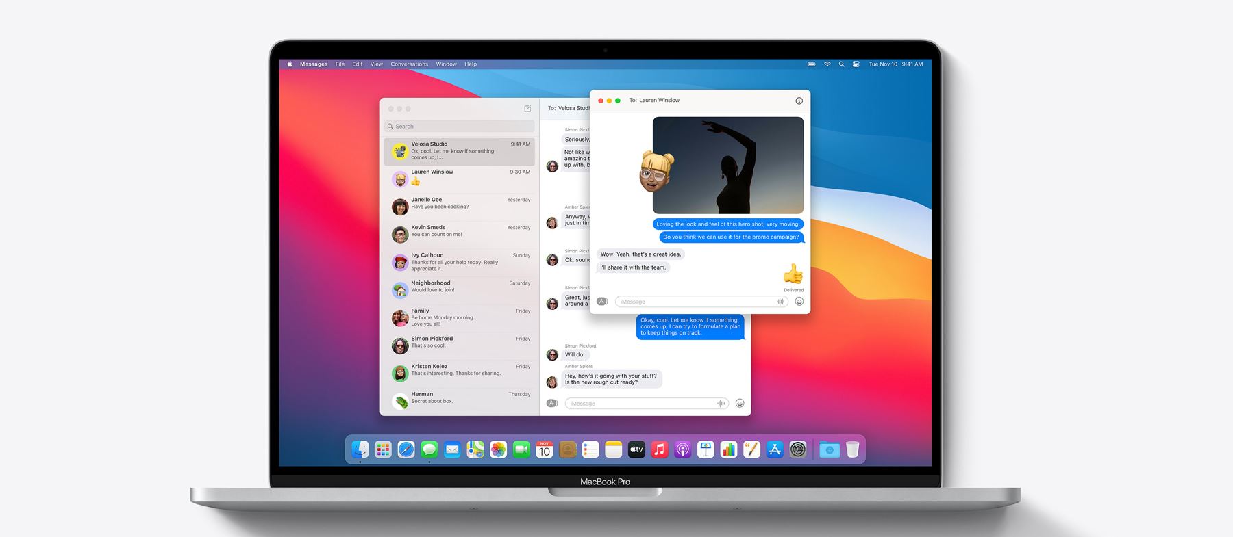 Apple macOS big Sur iMessages