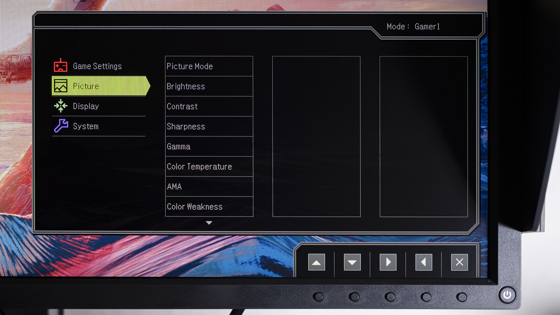 BenQ ZOWIE XL2746S Bedienung OSD Picture Settings