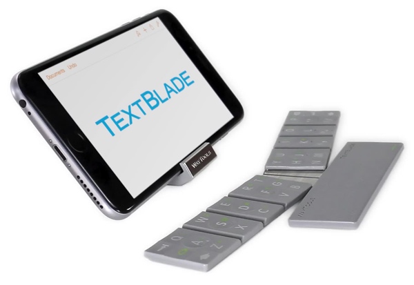 Textblade: Ungewöhnliche Mini-Tastatur mit 9 Tasten für Mobilgeräte vorgestellt