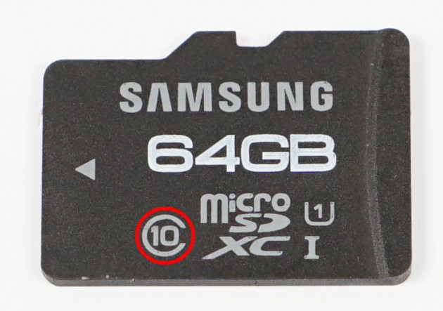 microSD Geschwindigkeitsklasse