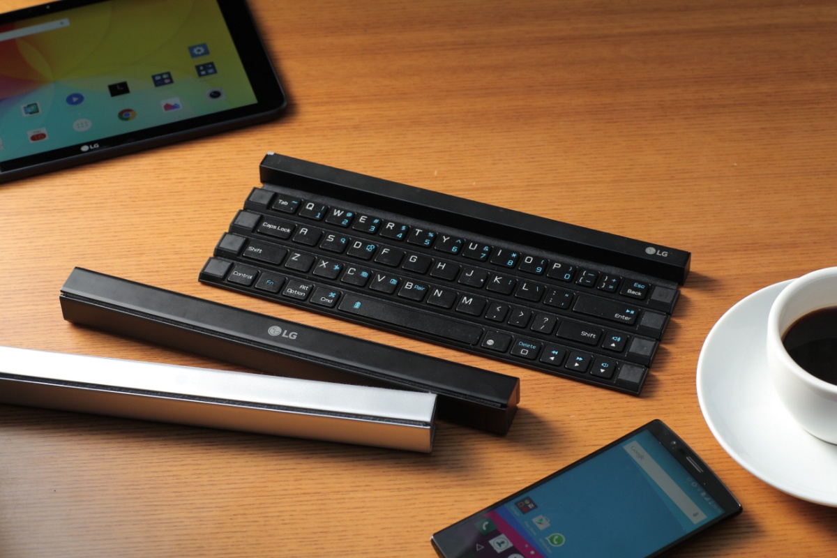 LG Rollie: Aufrollbare mobile Tastatur vorgestellt
