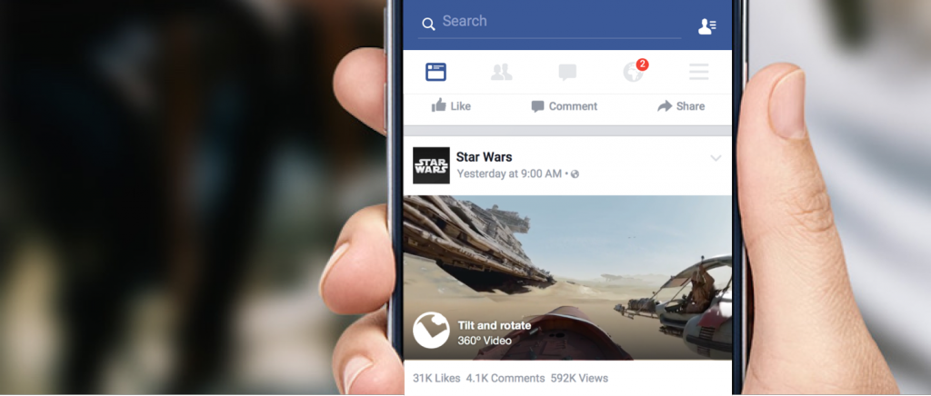 Facebook ab sofort mit Unterstützung für 360 Grad Videos
