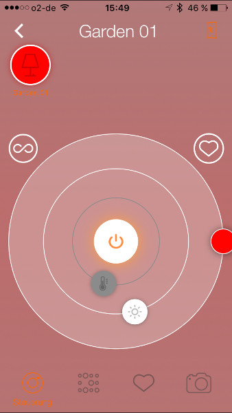 Osram Lightify App Farbwahl