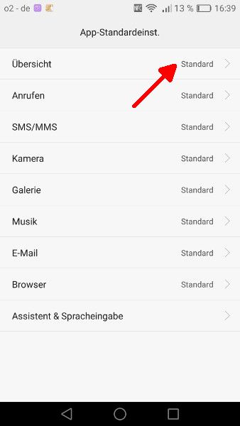 Shortcuts Android-Tasten Schritt 5-4