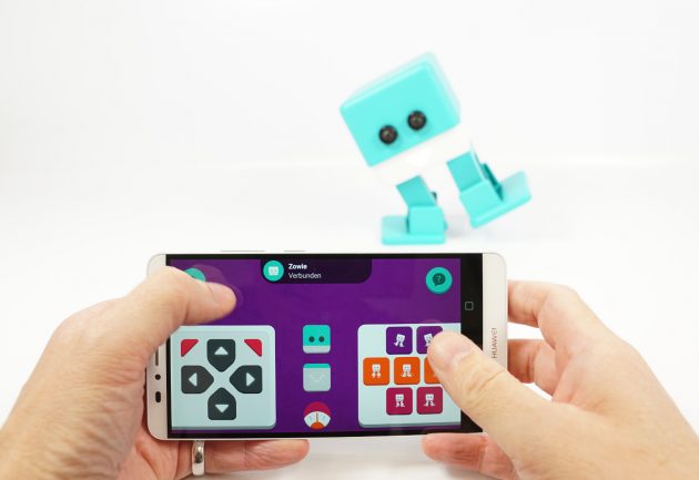 BQ Zowi Spielzeugroboter Android türkis mit Zowi-App zum programmieren 