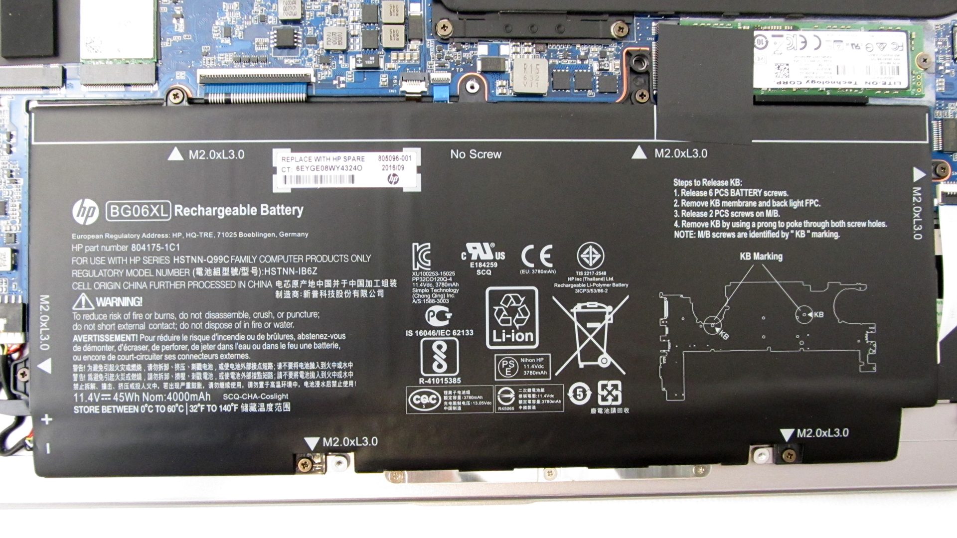 HP EliteBook 1040 G3 Z2U95ES Innen-3