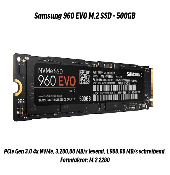 Samsung 960 EVO M.2 SSD gaming special