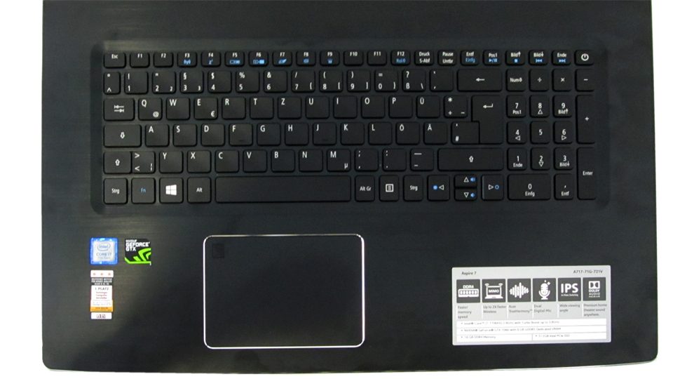 Acer Aspire 7 A717-71G-721V Tastatur_1