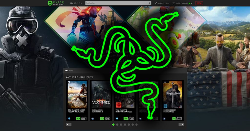 Razer Game Store: Razer eröffnet eigene Verkaufsplattform für Videospiele