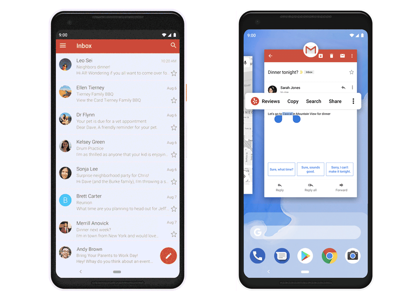 Google Android 9 Pie Gesten-Steuerung