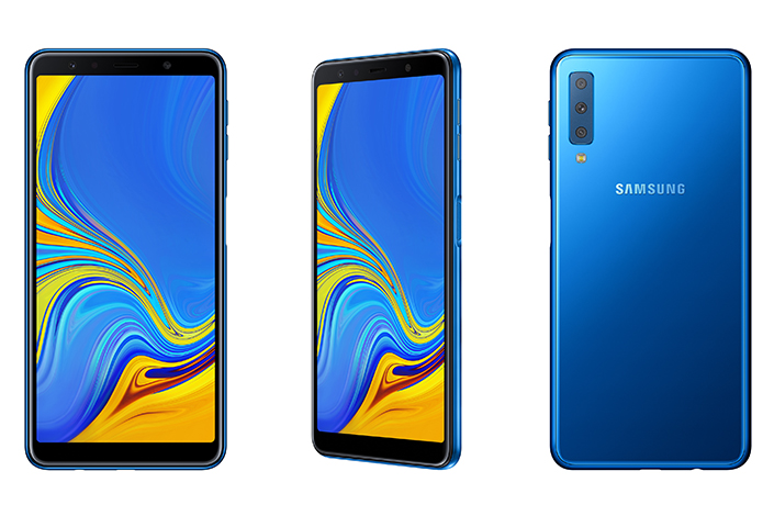 Galaxy A7: Samsung stellt neues Mittelklasse-Smartphone mit Triple-Kamera vor [Update zum Preis]