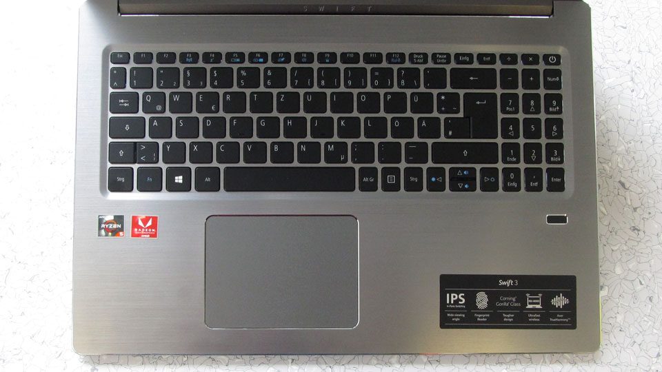 Acer Swift 3 Ultra Thin 15,6 Tastatur_1