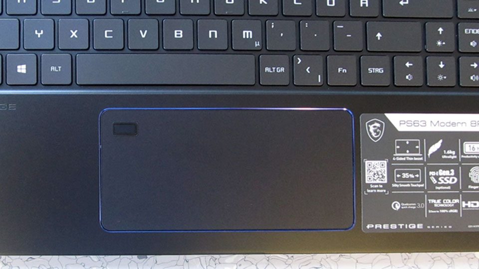 MSI PS63 Modern 8RC Tastatur_2
