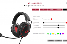lioncast lx55 usb gaming headset software
