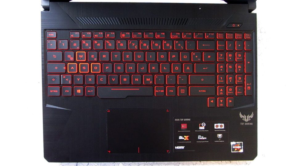 Asus TUF Gaming FX505DY Tastatur_1