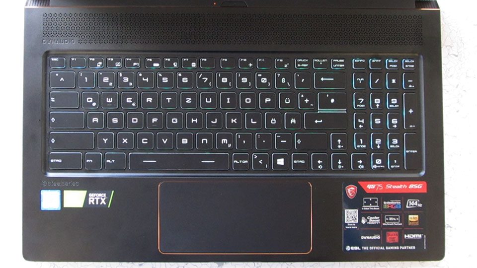 MSI GS75 8SG-215 Stealth Tastatur_5