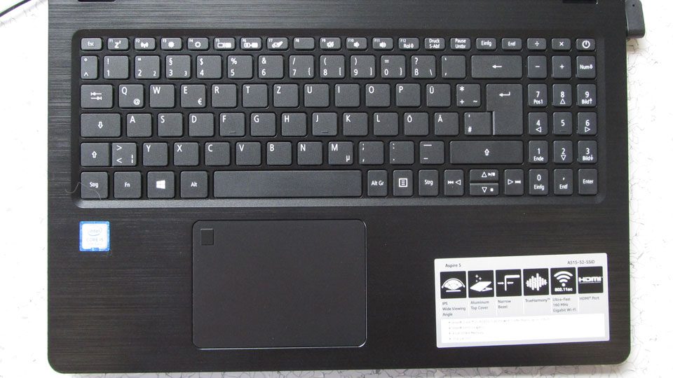 Acer Aspire 5 A515-52-55JD Tastatur_1