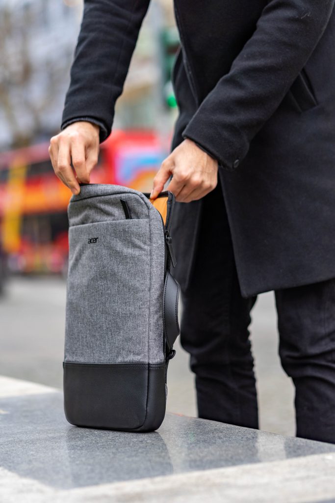 grau 35,56 cm Acer Travel Backpack / Rucksack Notebooks und kleiner, slim, 3-in-1, perfekt für unterwegs für alle 14 Zoll 