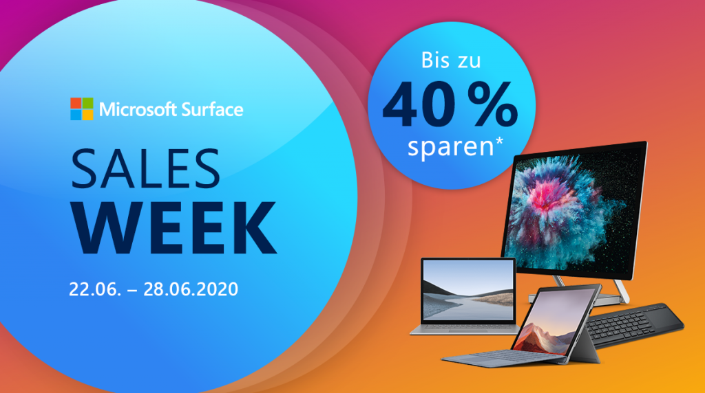 Microsoft Sales Week: Spare bis zu 40% auf ausgewählte Surface-Produkte
