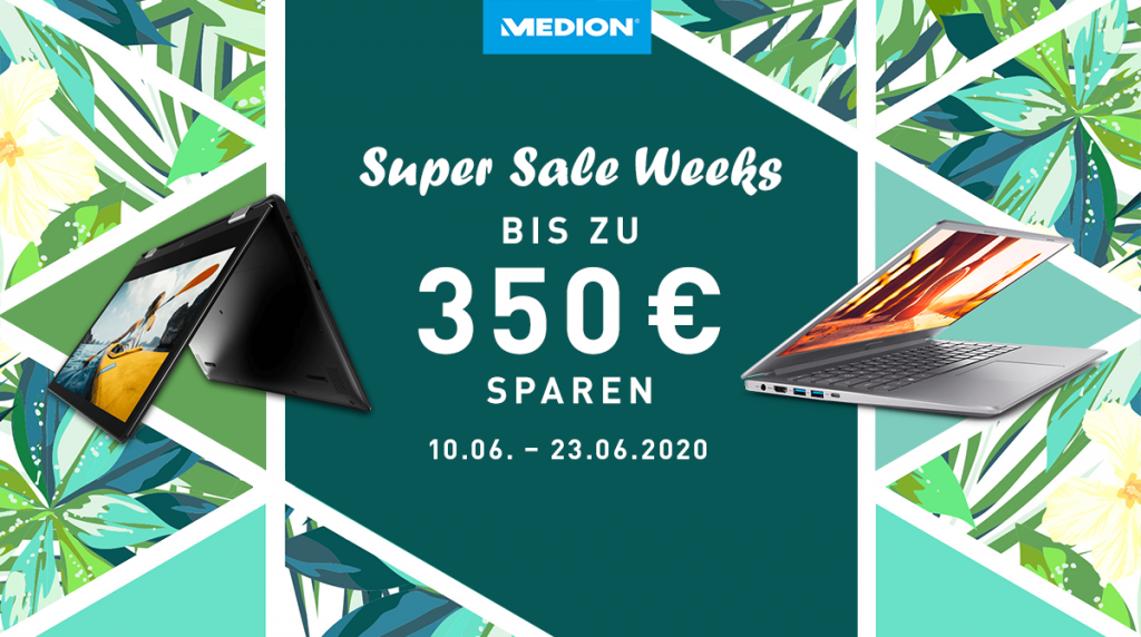Spare bis zu 350 Euro bei den Medion Super Sale Weeks