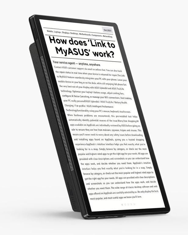 ASUS Vivobook 13 Slate OLED Reading