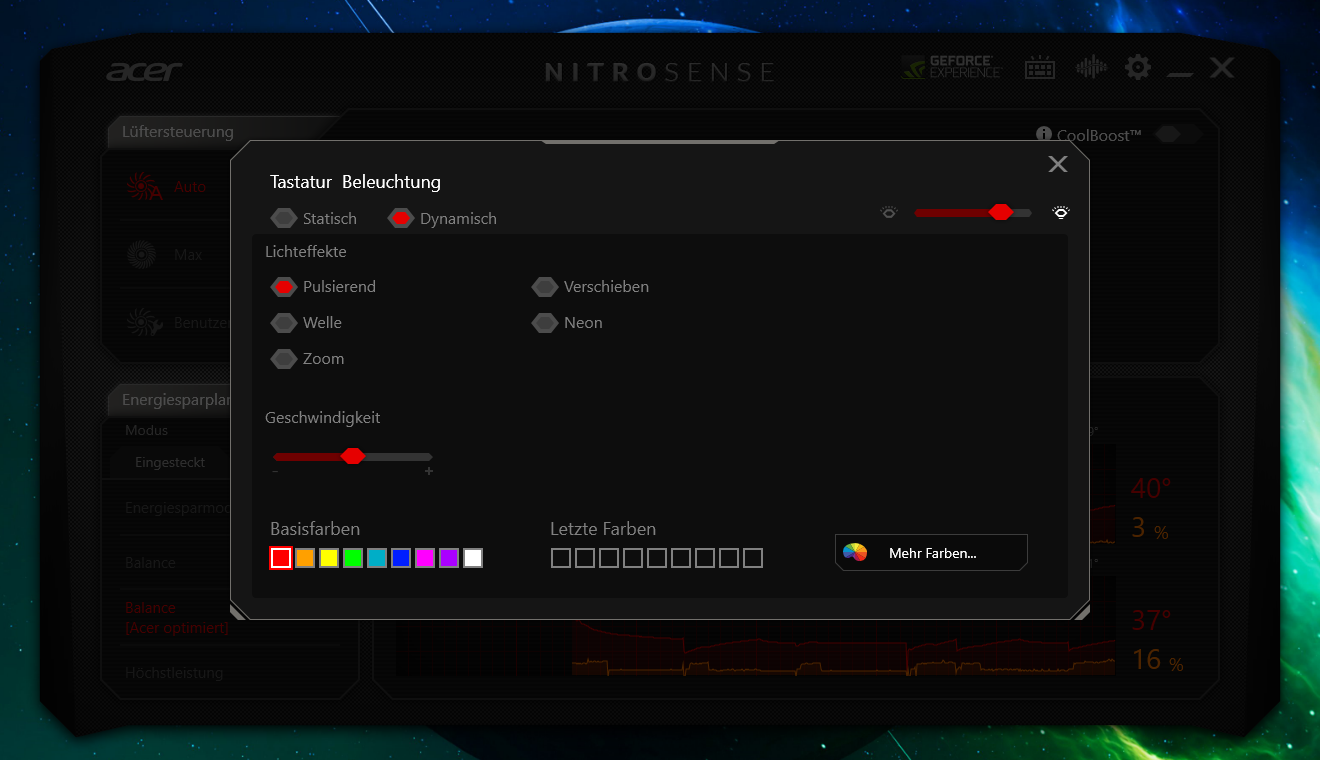 Screenshots RGB Tastatur