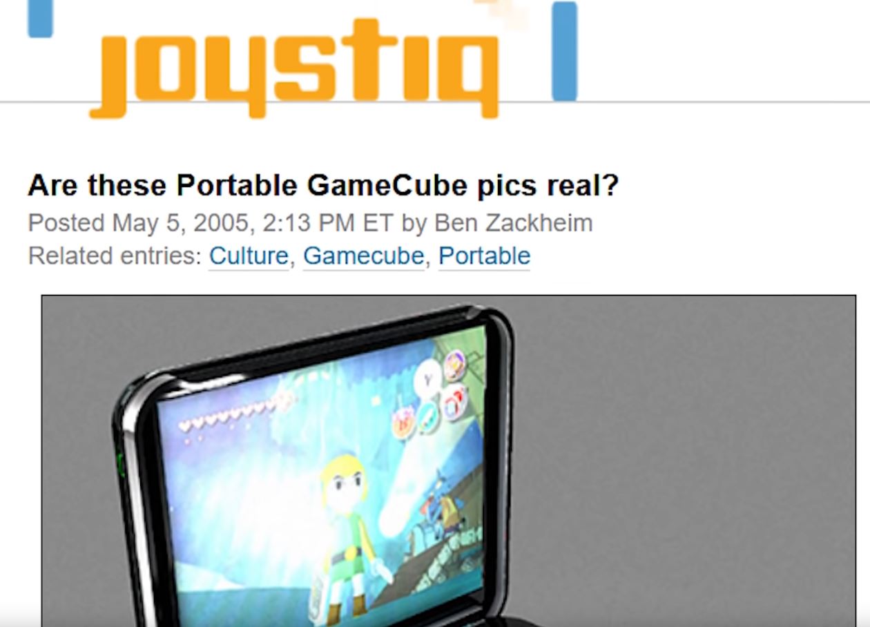 Portable GameCube via Ginger of Oz joystiq