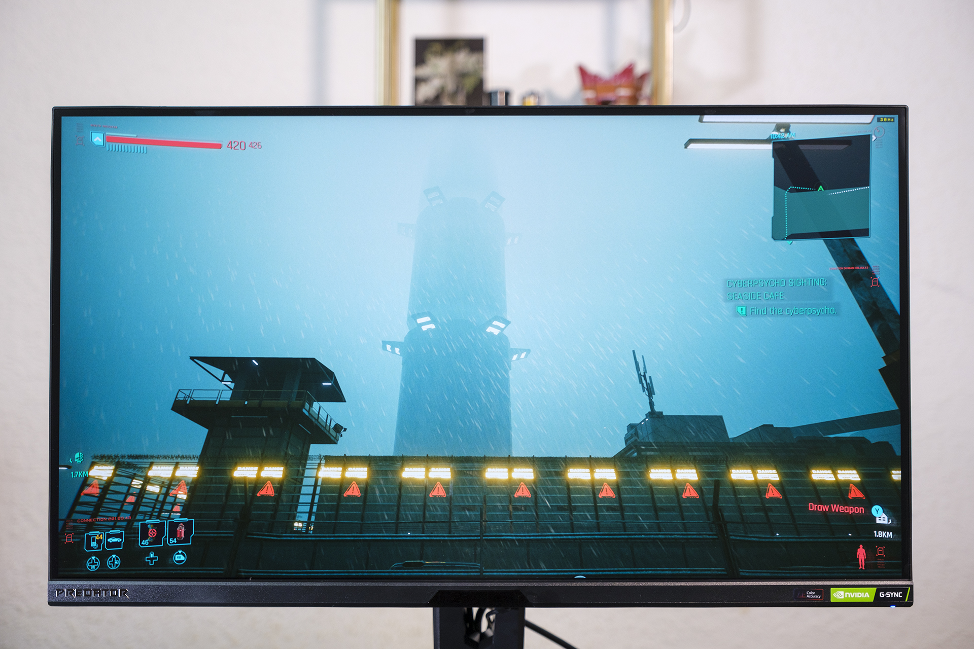 Acer Predator X28 Cyberpunk 2077 Gaming Monitor Frontal