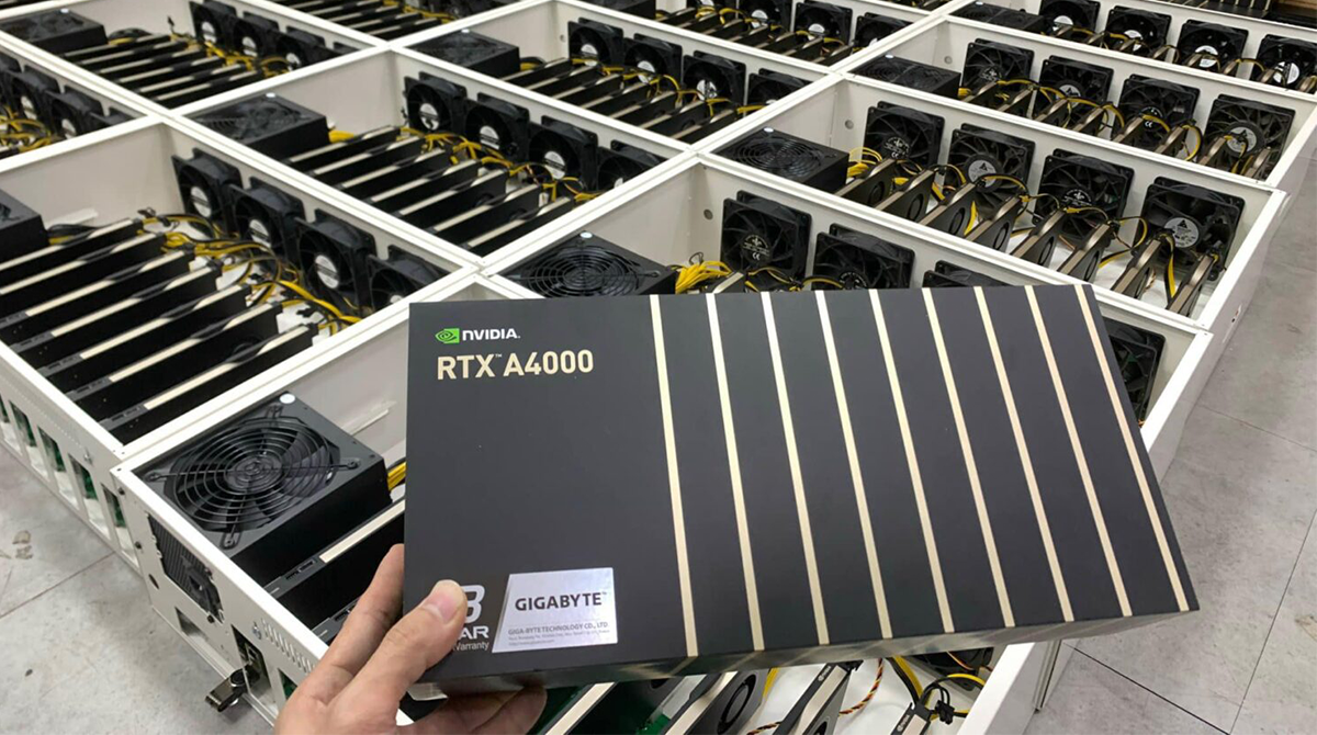 Nvidia RTX A4000: Hunderte Workstation-Karten landen in Crypto-Mining-Rigs
