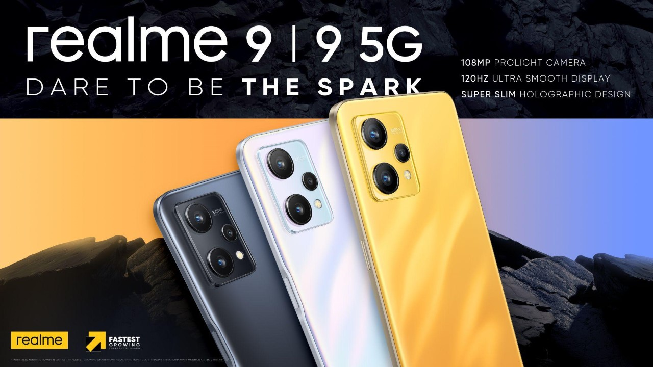 Realme 9, Realme 9 5G & Realme Pad Mini – neue Smartphones & ein Tablet vorgestellt