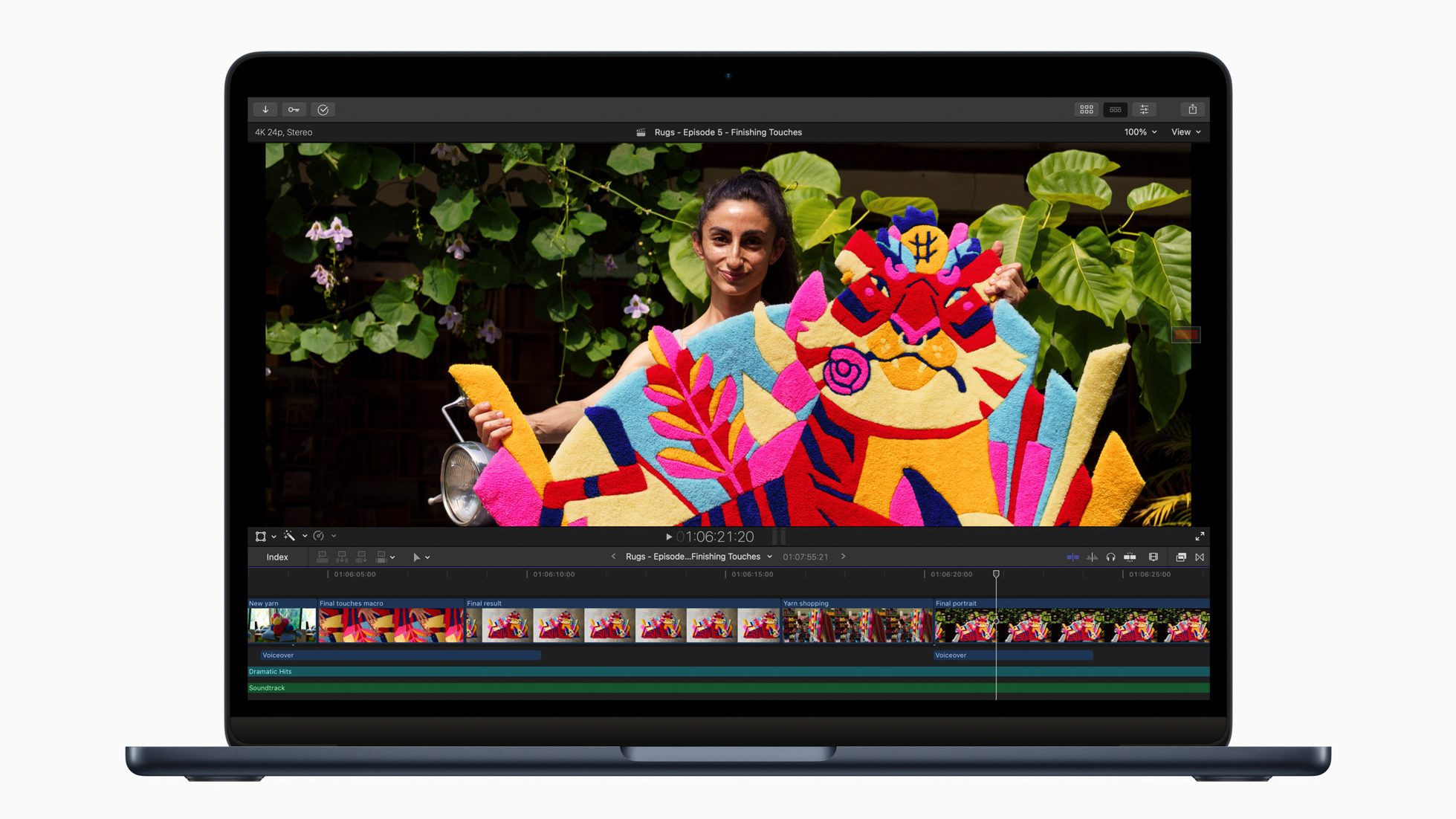Apple MacBook Air M2 Videoschnitt