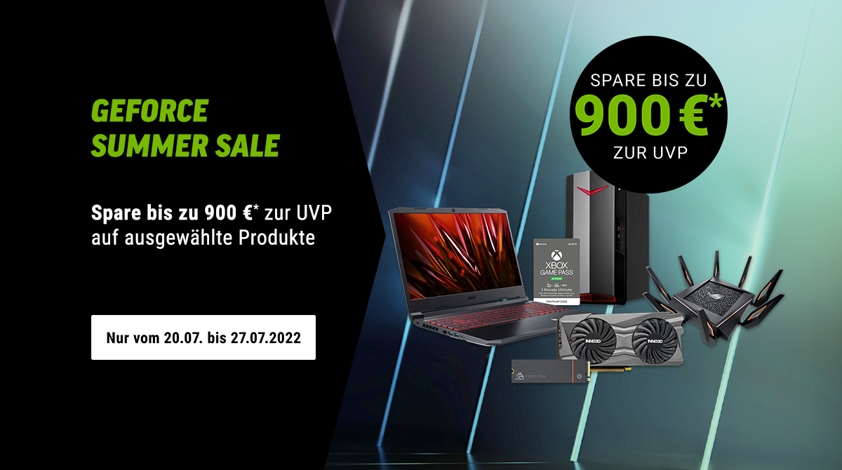 Nvidia GeForce Summer Sale – Bis zu 900 Euro zur UVP sparen