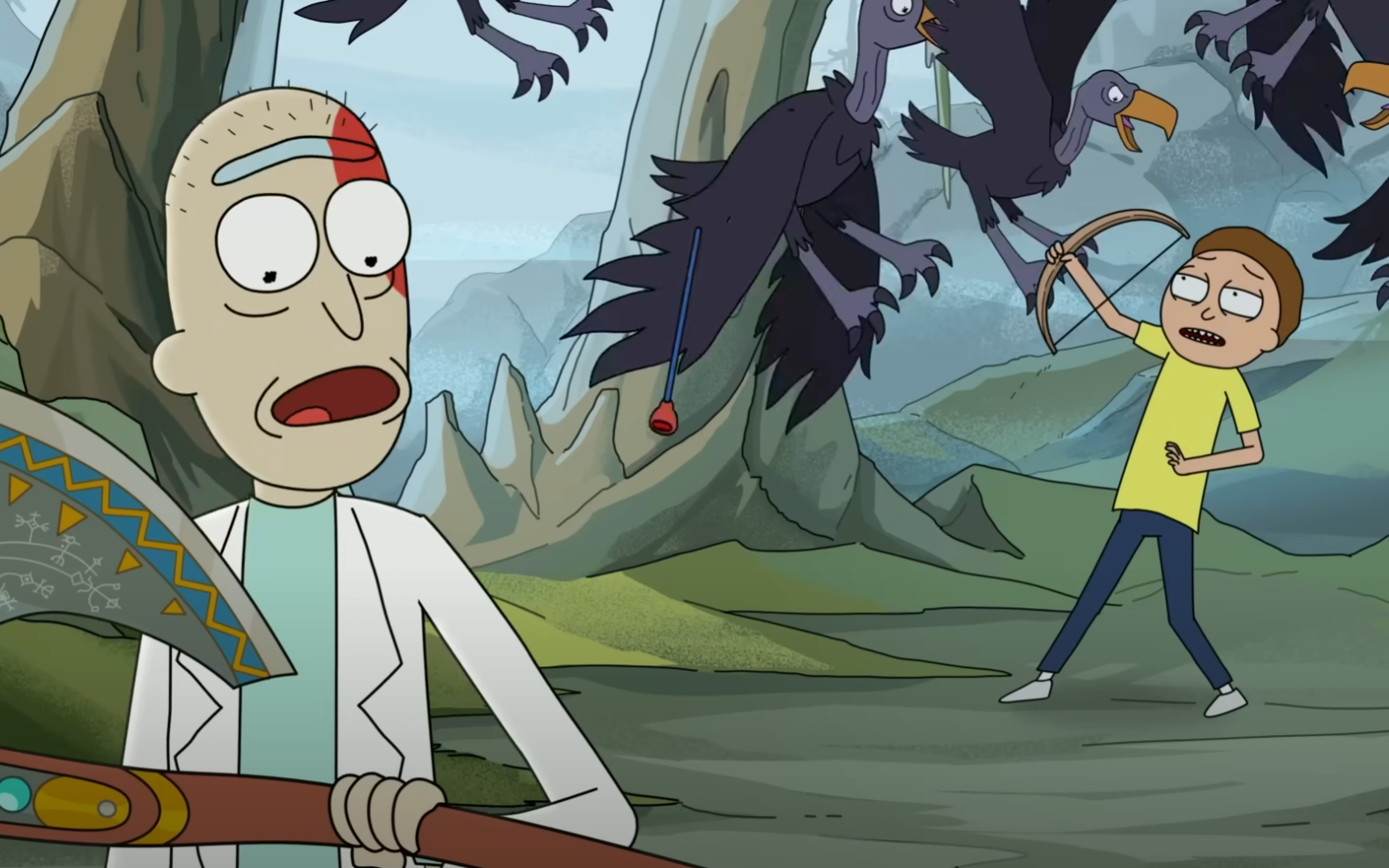 Rick and Morty x God of War: Offizielle Crossover-Werbung