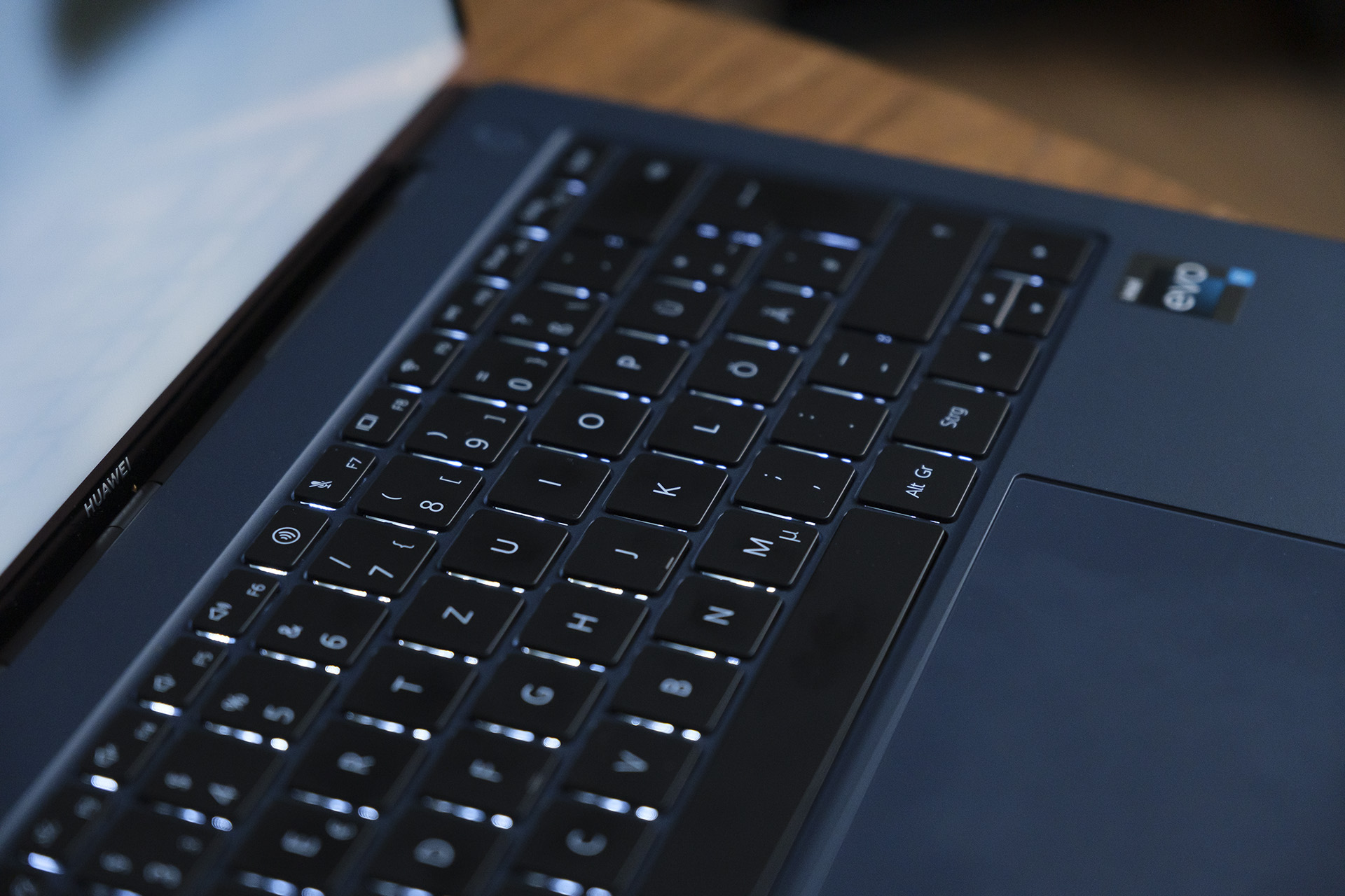 Huawei MateBook X Pro 2022 Tastatur Beleuchtung