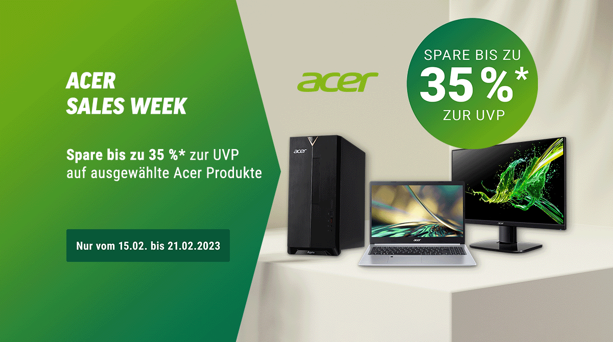 Acer Sales Week: Sichere dir bis zu 35% Rabatt zur UVP