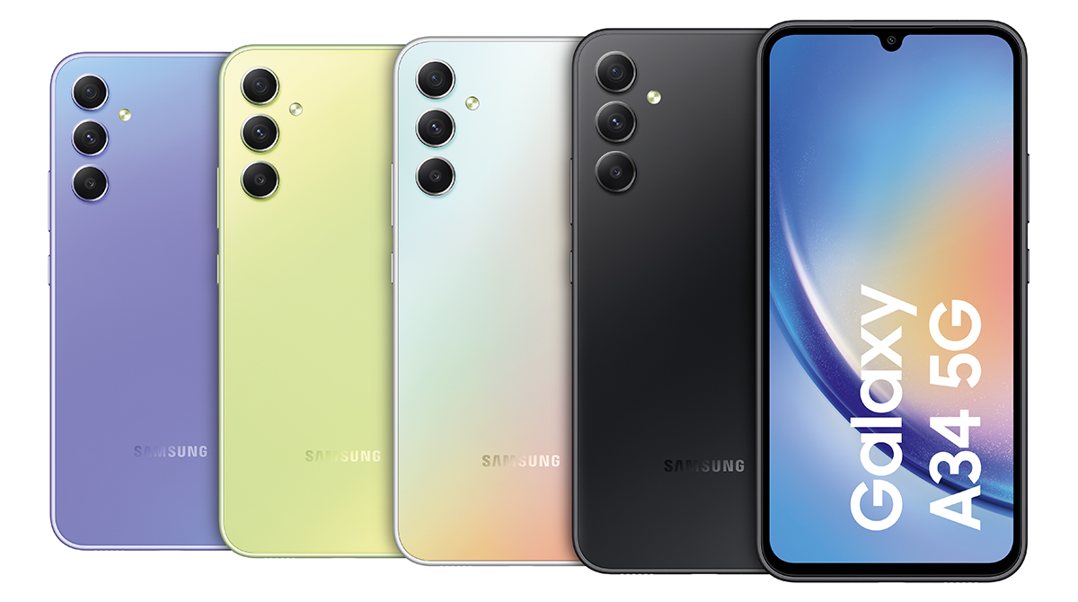 Die vier Farben des Galaxy A34