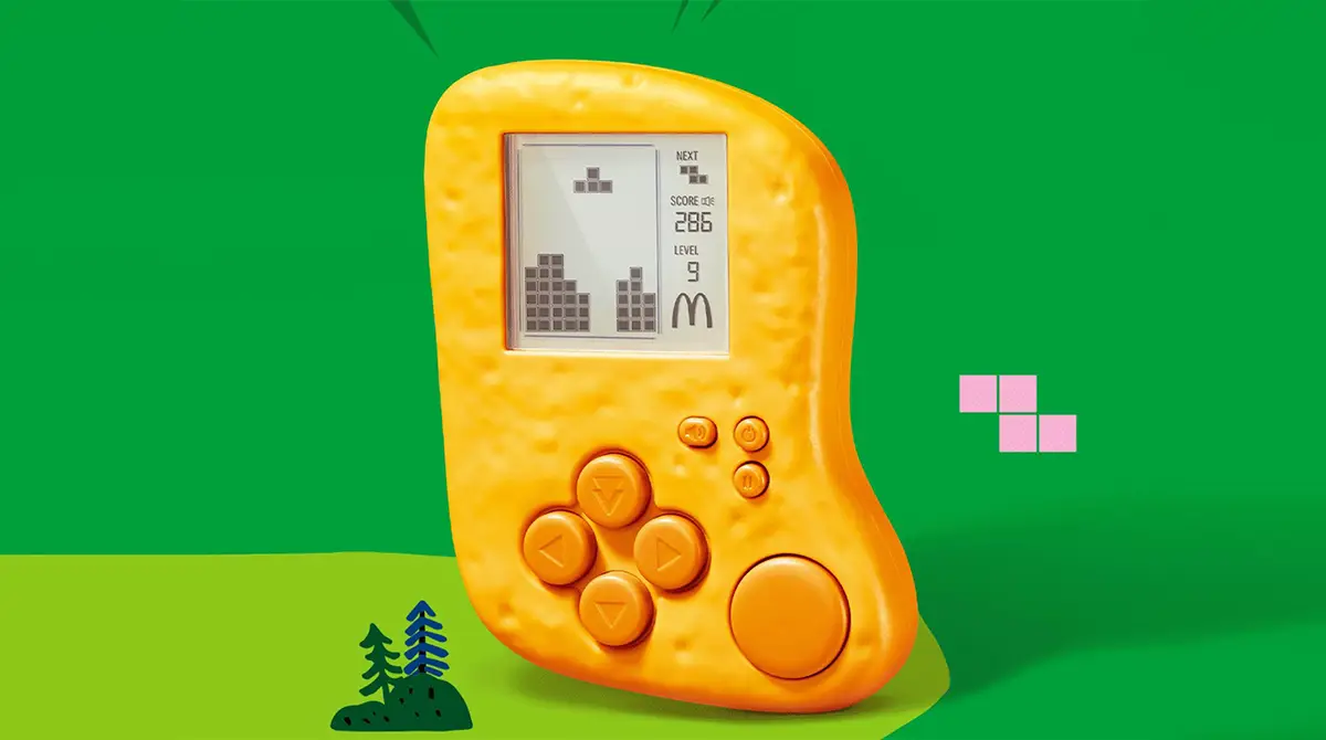 Kurioses Geburtstags-Gadget: Chicken McNugget Gaming-Handheld