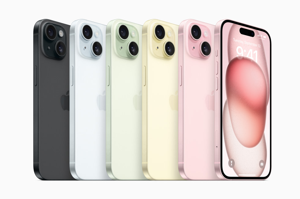Die Farboptionen der Apple iPhone 15